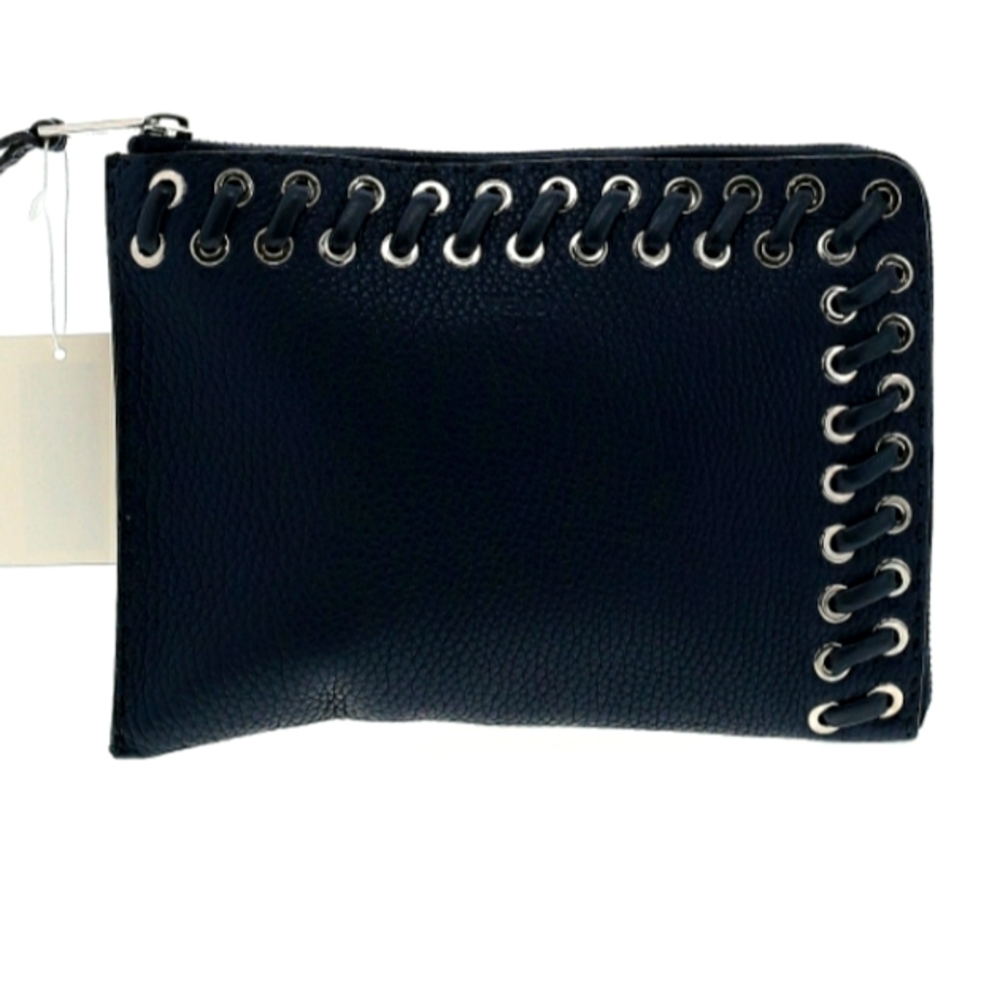 Fendi leather clutch